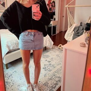 Oversized Free People Black Sweater